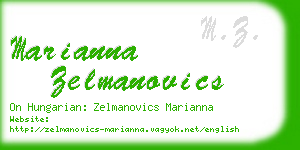 marianna zelmanovics business card